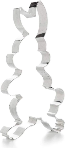 Tin-plated sheet metal rabbit cookie cutter 8.8 × 17.5 × 2 cm