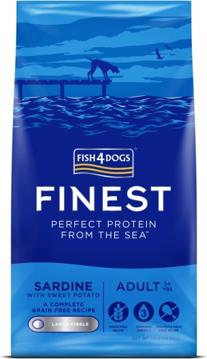 Fish4Dogs Finest sardina con patate dolci per cani adulti 12 kg
