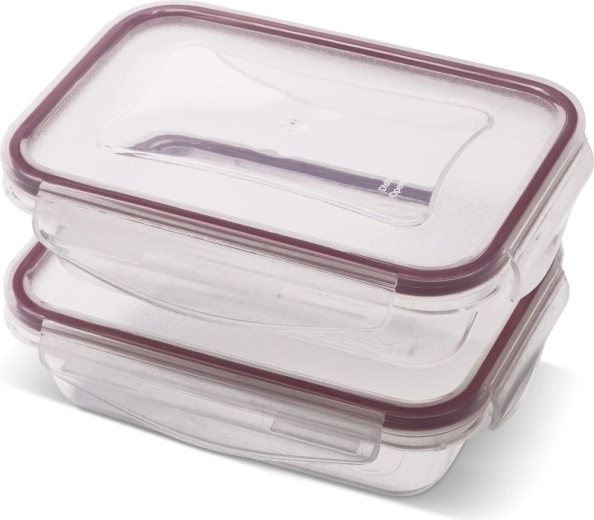 Set di contenitori rettangolari Lamart Clip 2× 400 ml