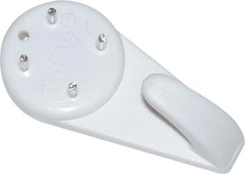 TWENTY Maxi II Hook, plastic, white, 3 pcs
