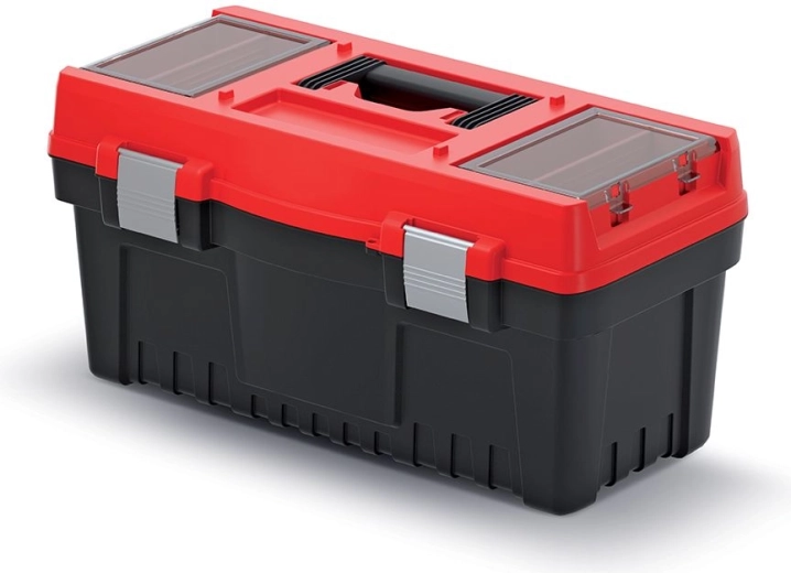 Cassetta porta attrezzi con chiusure metalliche EVO 548 × 274 × 286 mm – rossa