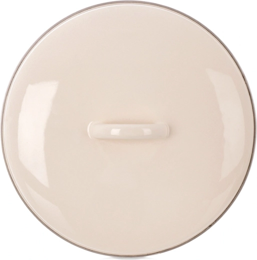 Couvercle crème émaillé 24,5 cm