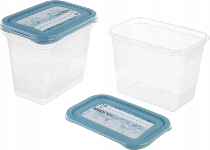 MIA Magic Ice lot de 3 boîtes alimentaires 3×1 l avec étiquettes