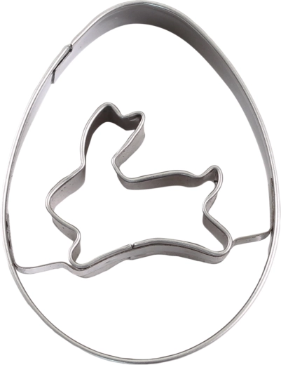 Stainless steel Easter bunny cookie cutters 4–6 cm