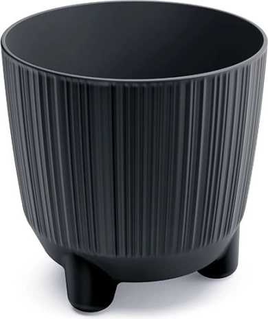 Vaso con piedini antracite 12,6 cm