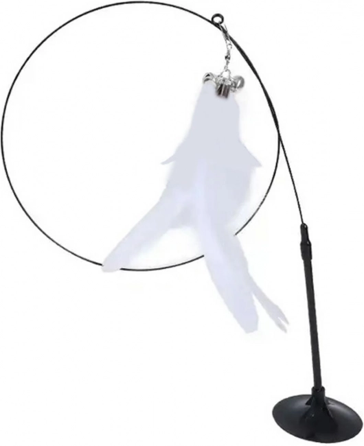 Spielangel mit Saugnapf für Katzen