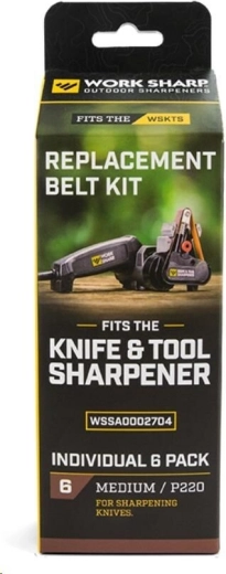 Work Sharp replacement sanding belts P220, set of 6 pcs