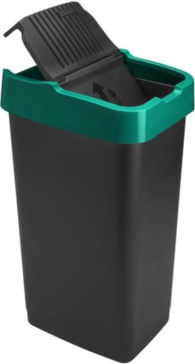 Heidrun Plastic Trash Can 60 l with Swing Lid