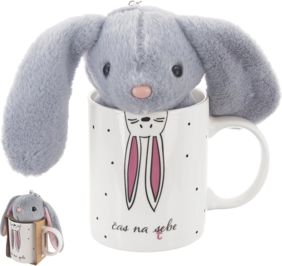 Tasse en porcelaine avec lapin 390 ml