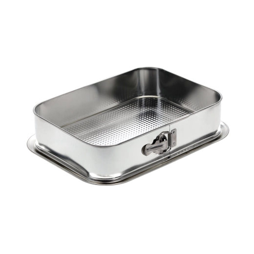 Rectangular cake pan with textured base 34 × 24 cm