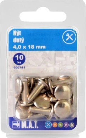 Rivet creux 4 × 18 mm (10 pcs)