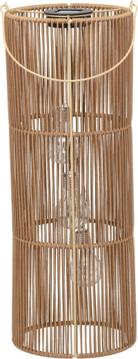 Brun solcellelanterne 57 cm