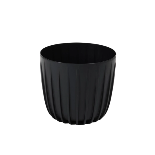 Mira 160 planter – black, recycled plastic