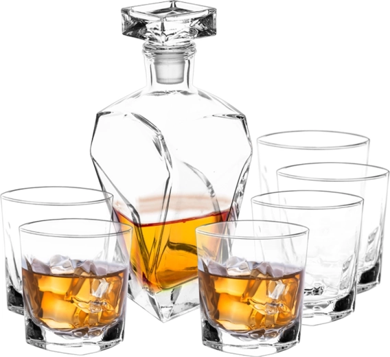 Marco whisky set with 0.75 L decanter and 6 glasses (280 ml)
