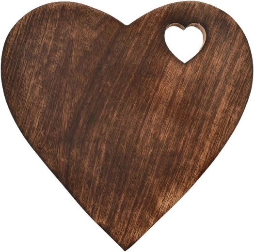 Dessous de plat Mango en forme de cœur 25 × 25 cm