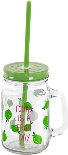 Bicchiere con cannuccia TORO frutta 450 ml