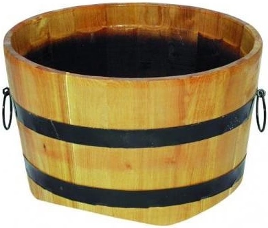 lesen cvetlični lonec s kovinskimi obroči 30 × 40 cm