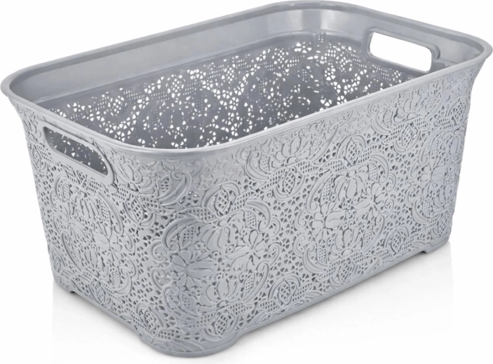 Laundry basket for clean clothes 35 l plastic light