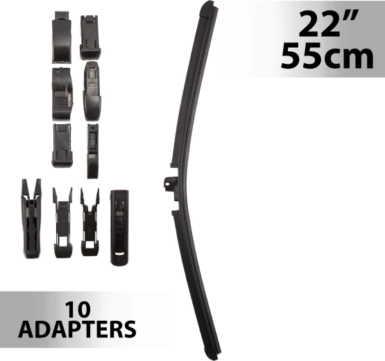 Carguard Wiper 55 cm with 10 Adapters
