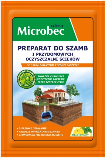 Microbec Ultra enzymatisches Präparat für Septiktanks und Hauskläranlagen 25 g