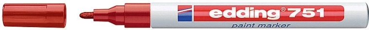 Red paint marker Edding 751