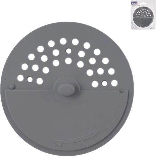 Bouchon rotatif d’évacuation Twist TPE 11 cm gris