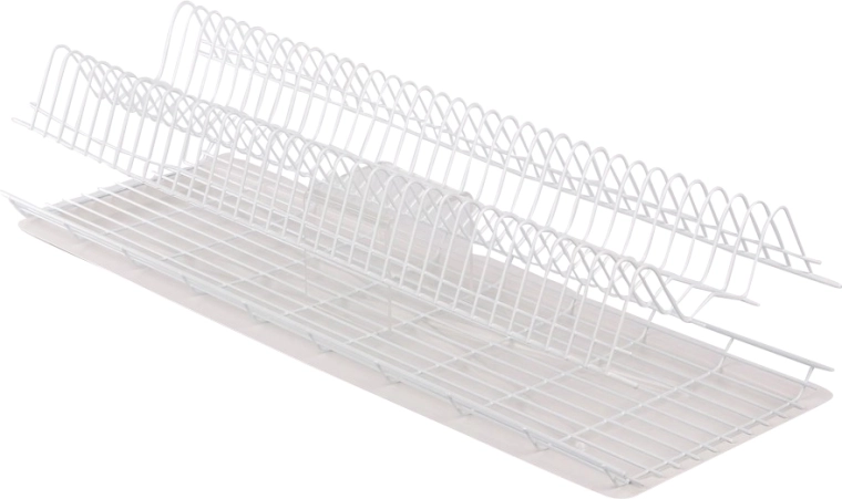 Égouttoir mural Metpol pour placard 80 cm blanc avec bac d’égouttage