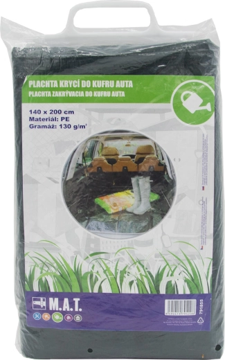 Car Trunk Cover Tarp 140 × 200 cm, PE 130 g/m²
