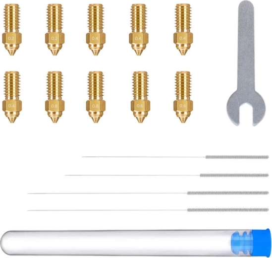 Lot de buses en laiton pour imprimante 3D Elegoo Neptune 4 et 4 Pro (10 pcs)