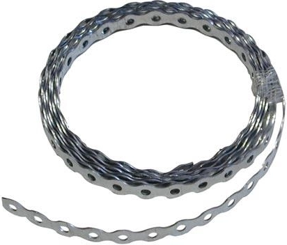 Mounting perforated steel strap 3 m, 1 mm galvanized