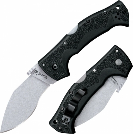 Cold Steel Rajah III zakmes 8,9 cm stonewash zwart Griv-Ex