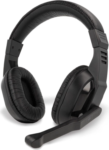 Cuffie cablate Setty over-ear con microfono, 150 cm, jack da 3,5 mm, nere