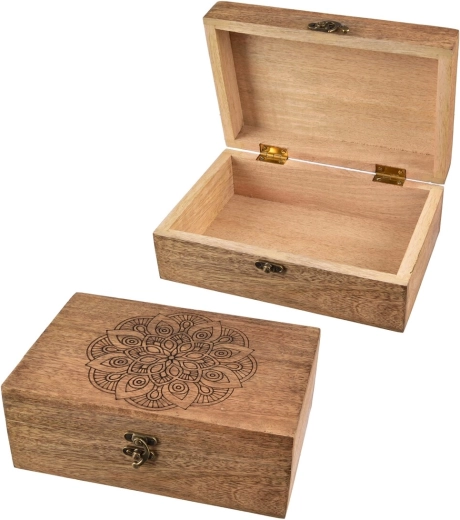 Box aus Mangoholz Mandala