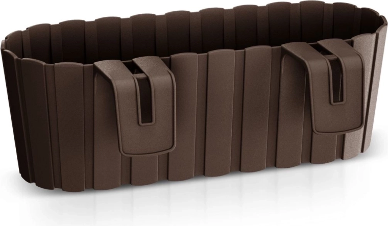 Jardinière suspendue Boardee Hook 38,3 cm marron