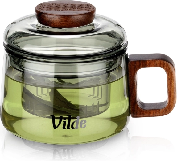 Tazza in vetro con filtro per tè 240 ml