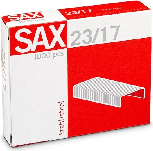 Staples 23/17, galvanized, 1000 pcs