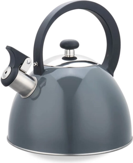Whistling stainless steel stovetop kettle 2.5 L Maestro MR-1302 gray