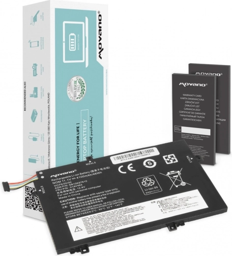 Batteria Movano per Lenovo ThinkPad L480/L490/L580/L590/L14/L15 4100 mAh (46 Wh)