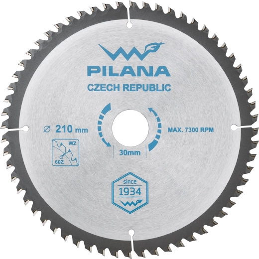PILANA saw blade 210 mm, 60 teeth, WZ for wood