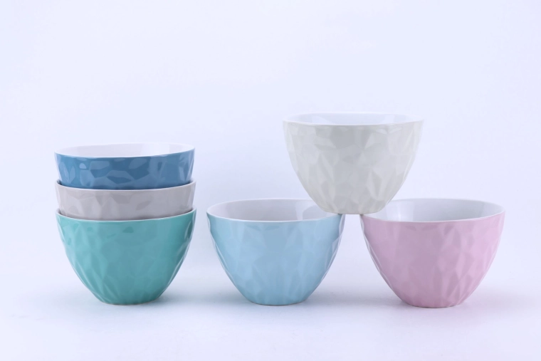 Bol à soupe en céramique Diamond 680 ml, lot de 6 pièces