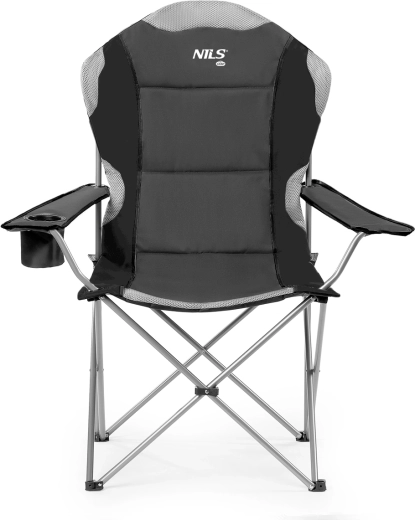 Folding Camping Chair NILS CAMP NC3080, dark gray