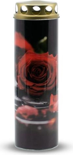 Graveyard candle red rose 225 g