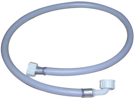 Inlet hose for washing machines and dishwashers with elbow, 3 m