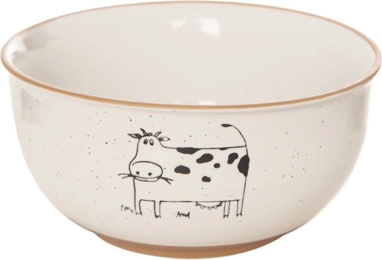 Bol en céramique Statek avec motif vache 13,5 cm