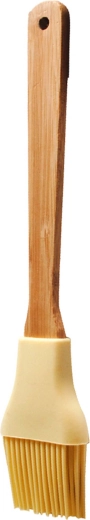 TORO Silicone Pastry Brush with Bamboo Handle, Cream, 26 cm