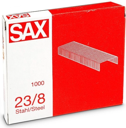 Staples 23/8 galvanized, 1000 pcs