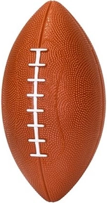 Palla da rugby con squeaker per cane 21 cm