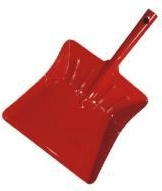 Paletta per rifiuti con vernice rossa