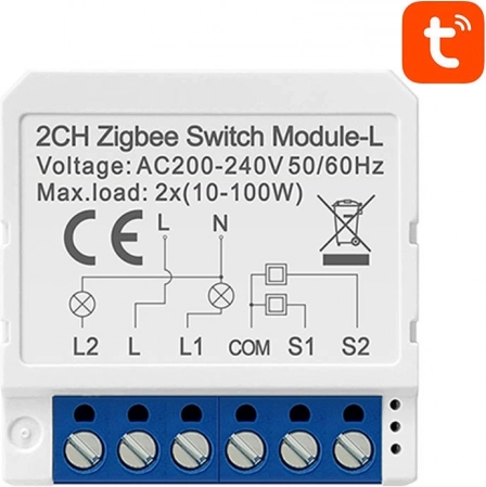 Modulo interruttore intelligente ZigBee Avatto LZWSM16-W2 Senza neutro TUYA