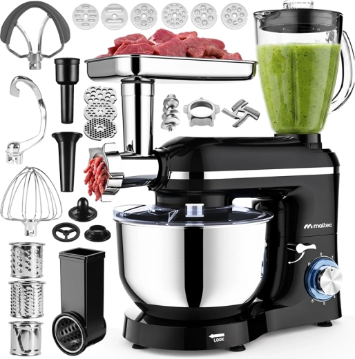 MalTec MalTecChef 5000W kitchen stand mixer with blender and meat grinder